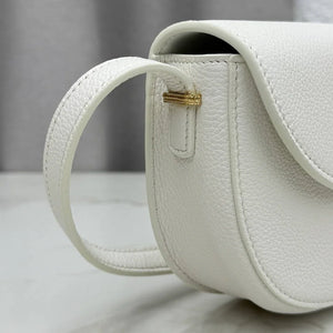 Small Dior Médaillon Flap Bag M3919QDWP_M900 White Grained Calfskin - Default Title - View 3