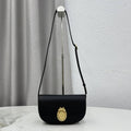 Small Dior Médaillon Flap Bag M3919QDWP_M900 Black Grained Calfskin - Default Title - View 1