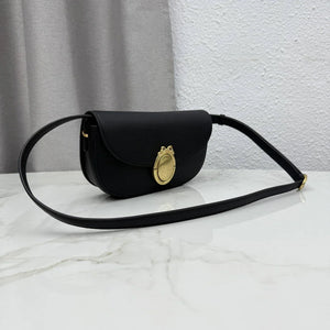 Small Dior Médaillon Flap Bag M3919QDWP_M900 Black Grained Calfskin - Default Title - View 2