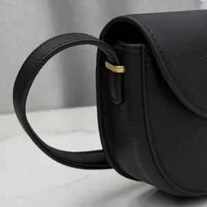 Small Dior Médaillon Flap Bag M3919QDWP_M900 Black Grained Calfskin - Default Title - View 3