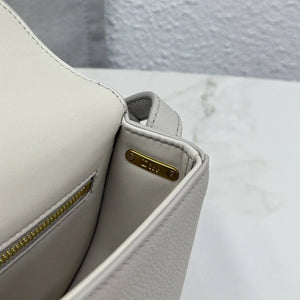 Small Dior Médaillon Flap Bag M3919QDWP_M900 Gray Grained Calfskin - Default Title - View 7