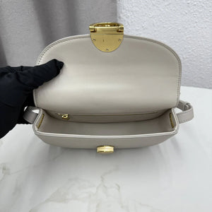 Small Dior Médaillon Flap Bag M3919QDWP_M900 Gray Grained Calfskin - Default Title - View 8