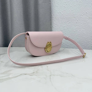 Small Dior Médaillon Flap Bag M3919QDWP_M900 Pink Grained Calfskin - Default Title - View 2