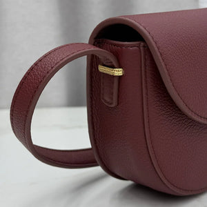 Small Dior Médaillon Flap Bag M3919QDWP_M900 Wine Red Grained Calfskin - Default Title - View 3