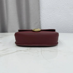 Small Dior Médaillon Flap Bag M3919QDWP_M900 Wine Red Grained Calfskin - Default Title - View 6