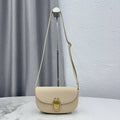 Small Dior Médaillon Flap Bag M3919QDWP_M900 Apricot Grained Calfskin - Default Title - View 1