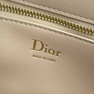 Small Dior Médaillon Flap Bag M3919QDWP_M900 Apricot Grained Calfskin - Default Title - View 9