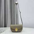 Small Dior Médaillon Flap Bag M3919QDWP_M900 Elephant Gray Grained Calfskin - Default Title - View 1