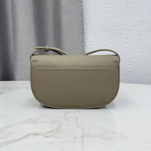 Small Dior Médaillon Flap Bag M3919QDWP_M900 Elephant Gray Grained Calfskin - Default Title - View 5