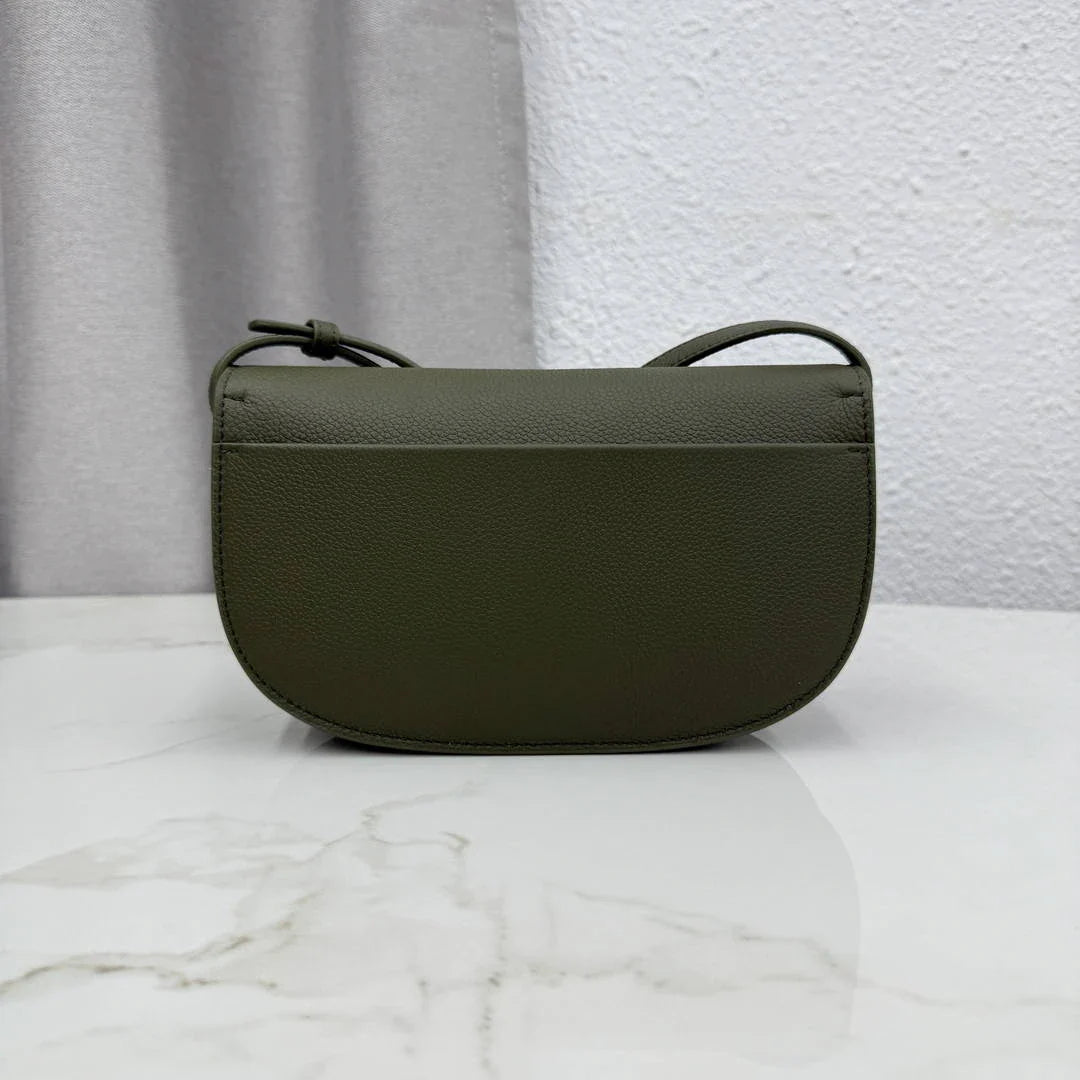 Small Dior Médaillon Flap Bag M3919QDWP_M900 Olive Green Grained Calfskin - Default Title - View 5