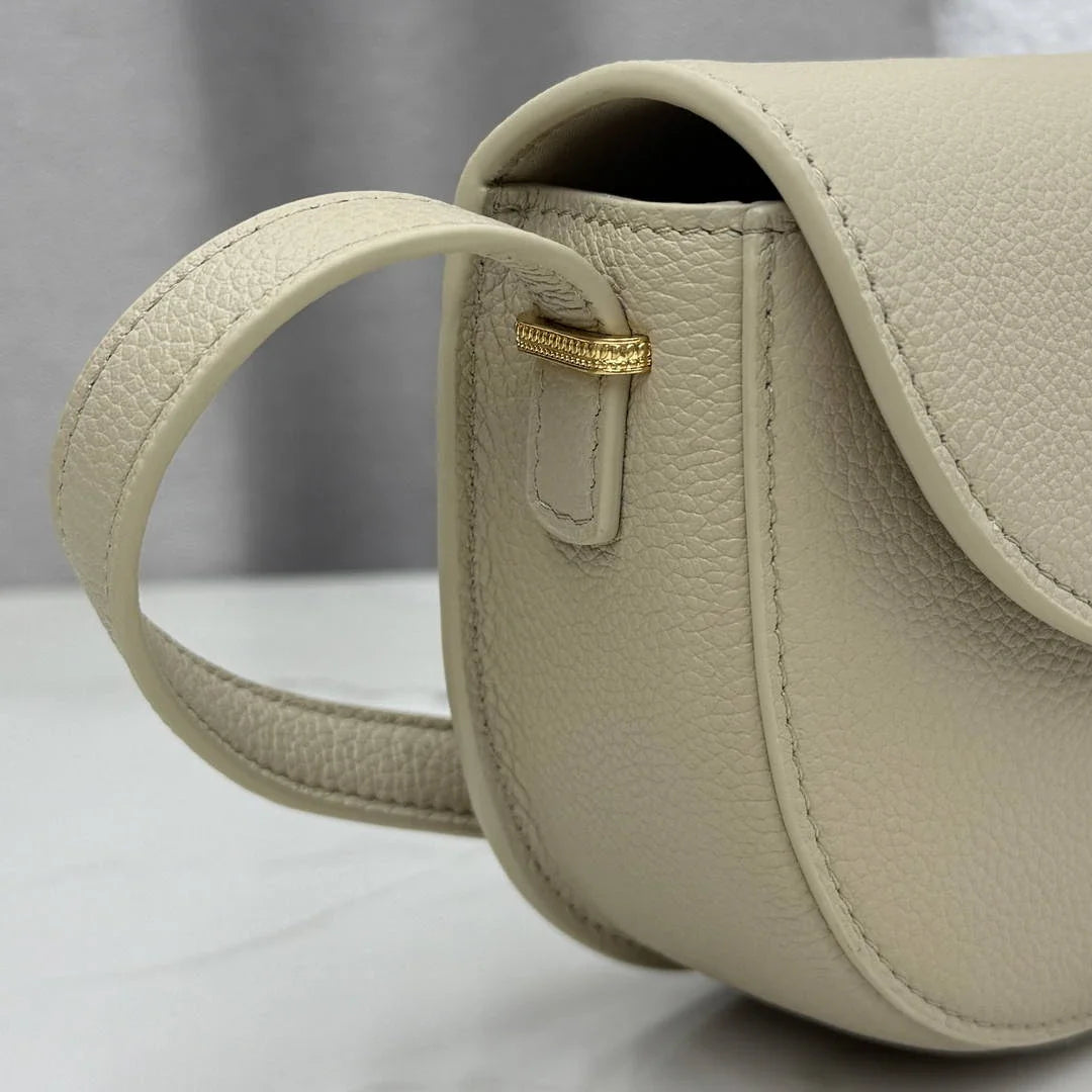 Small Dior Médaillon Flap Bag M3919QDWP_M900 Camel Beige Grained Calfskin - Default Title - View 3