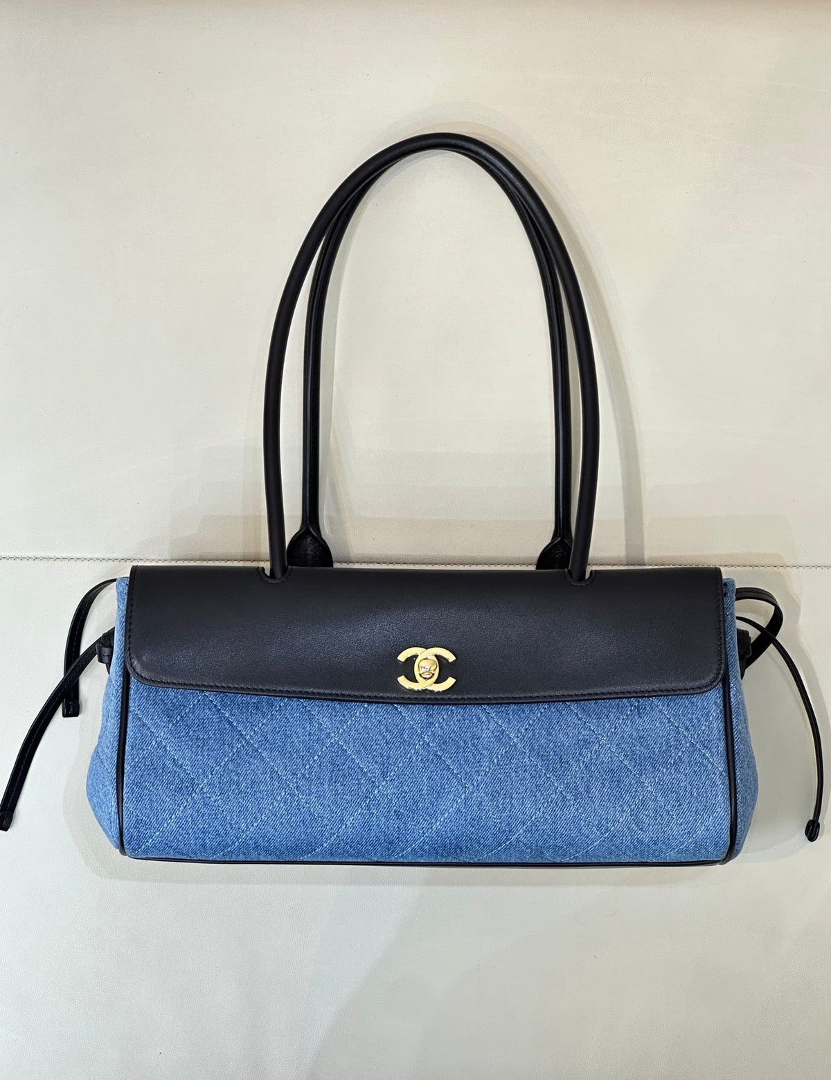 Chanel Small shopping bag AS6288 Tweed Blue