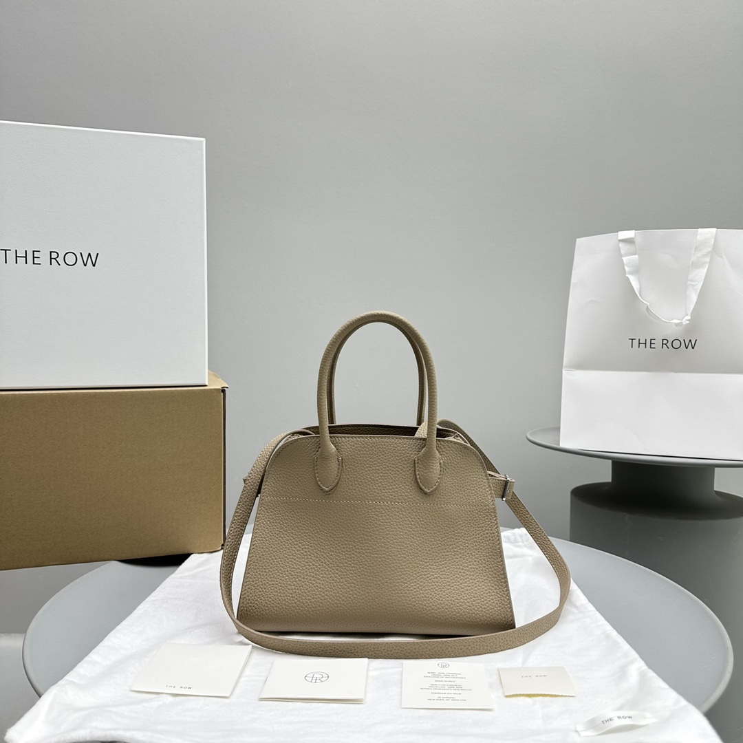 The Row Calfskin Soft Margaux 10 Bag THR153678 Apricot