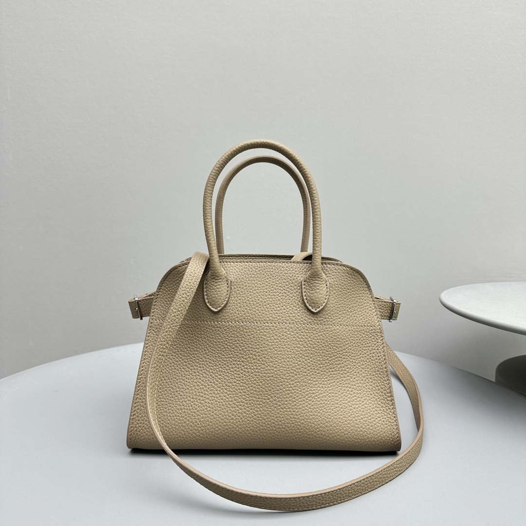 The Row Calfskin Soft Margaux 10 Bag THR153678 Apricot