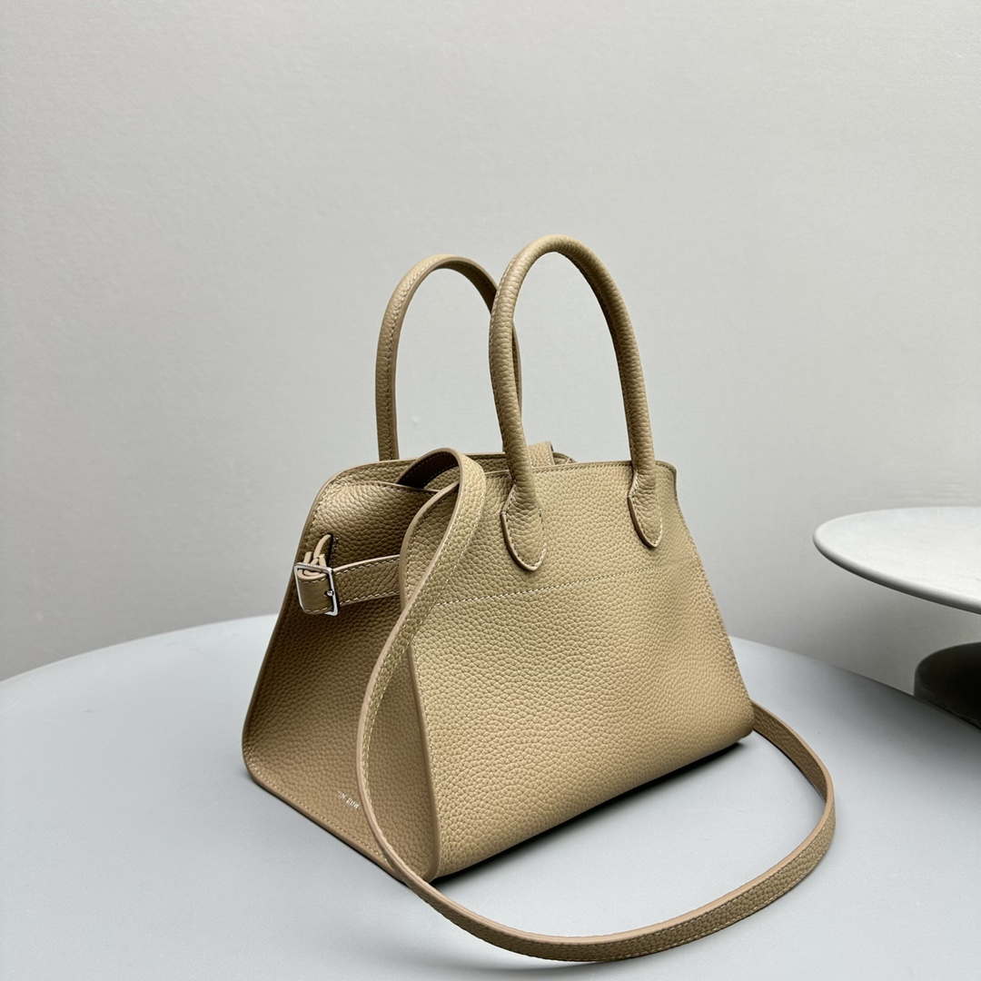The Row Calfskin Soft Margaux 10 Bag THR153678 Apricot