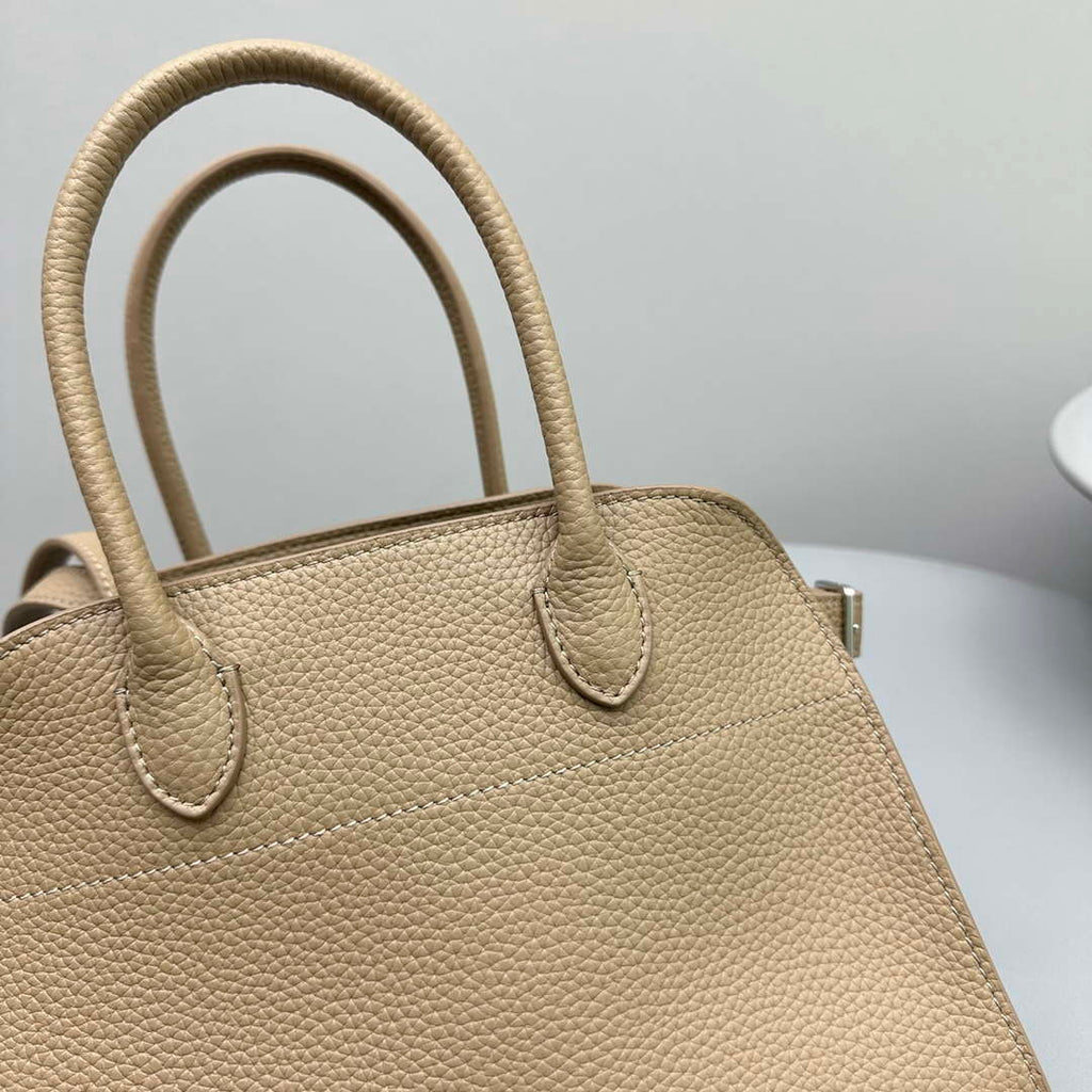 The Row Calfskin Soft Margaux 10 Bag THR153678 Apricot