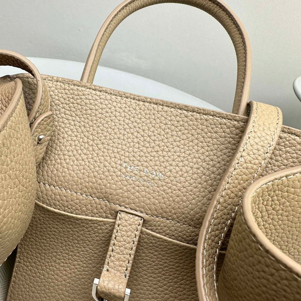 The Row Calfskin Soft Margaux 10 Bag THR153678 Apricot