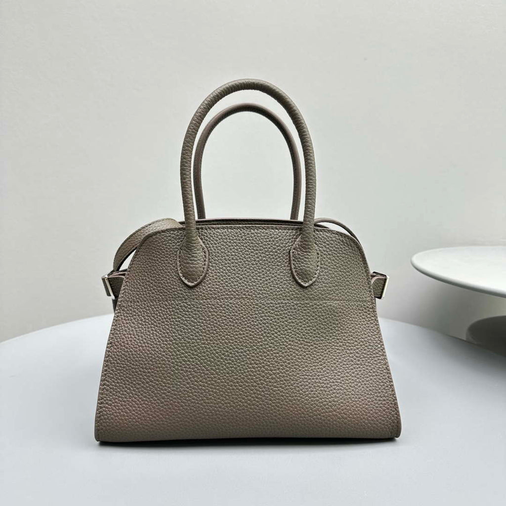 The Row Calfskin Soft Margaux 10 Bag THR153678 Grey