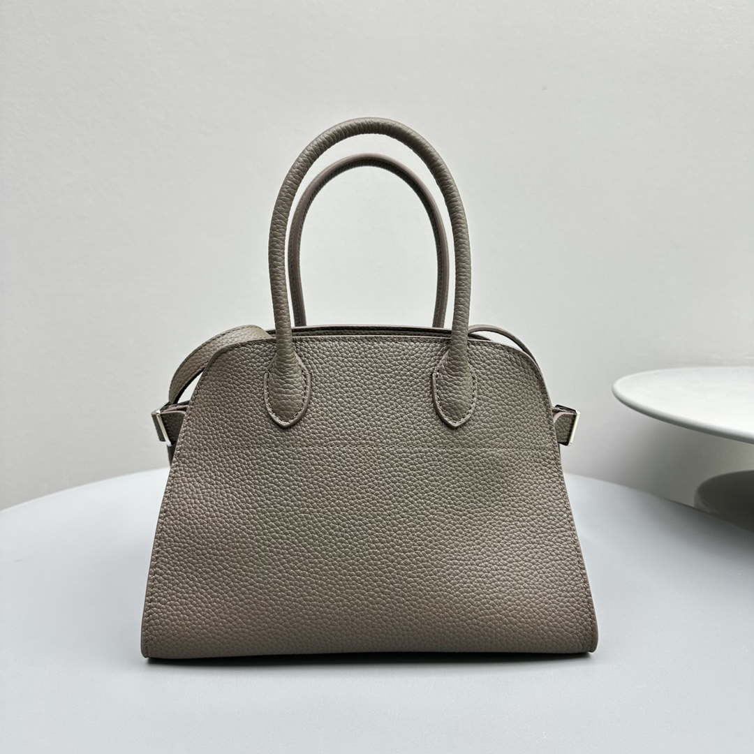The Row Calfskin Soft Margaux 10 Bag THR153678 Grey