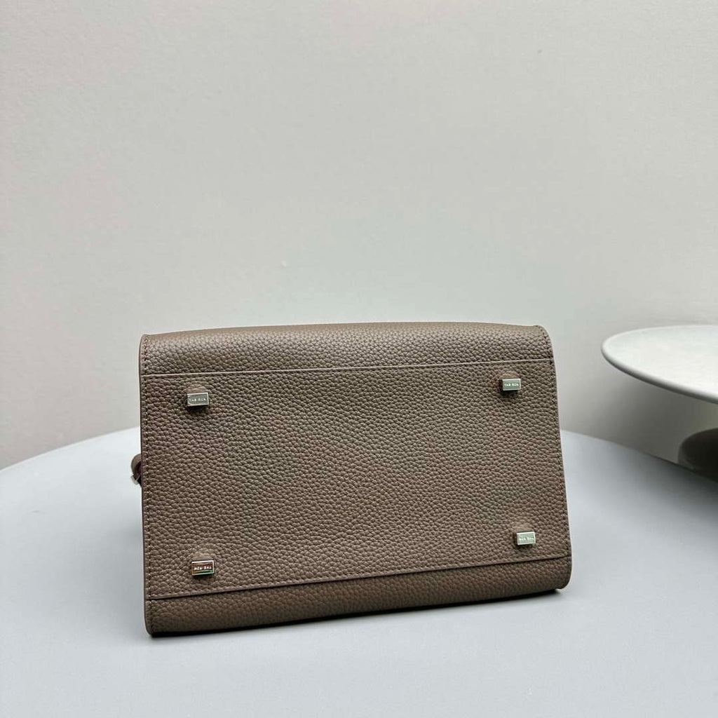 The Row Calfskin Soft Margaux 10 Bag THR153678 Grey