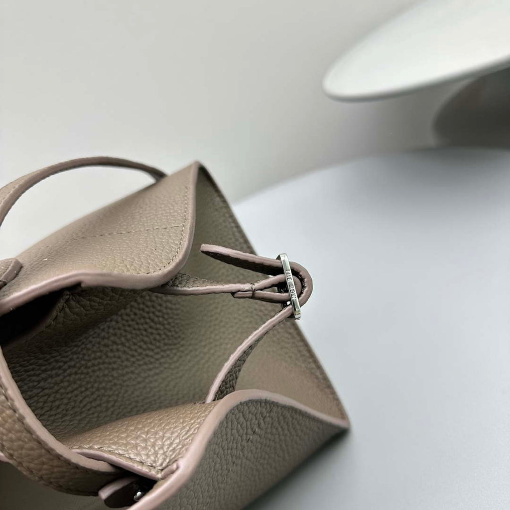 The Row Calfskin Soft Margaux 10 Bag THR153678 Grey