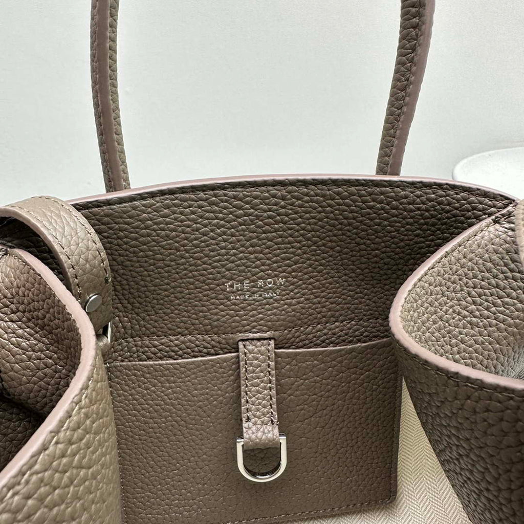The Row Calfskin Soft Margaux 10 Bag THR153678 Grey