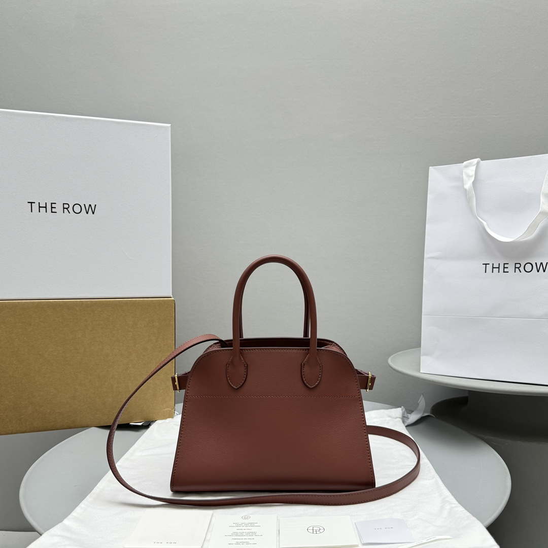 The Row Calfskin Soft Margaux 10 Bag THR153678 Red