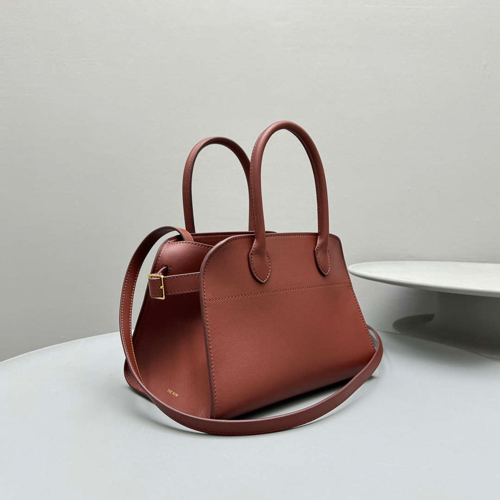 The Row Calfskin Soft Margaux 10 Bag THR153678 Red
