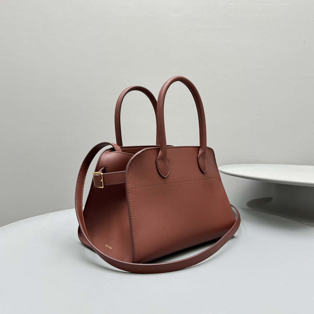 The Row Calfskin Soft Margaux 10 Bag THR153678 Red