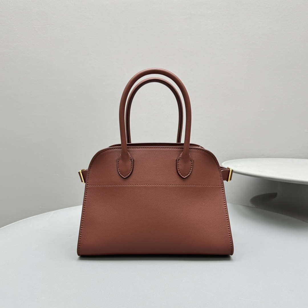 The Row Calfskin Soft Margaux 10 Bag THR153678 Red