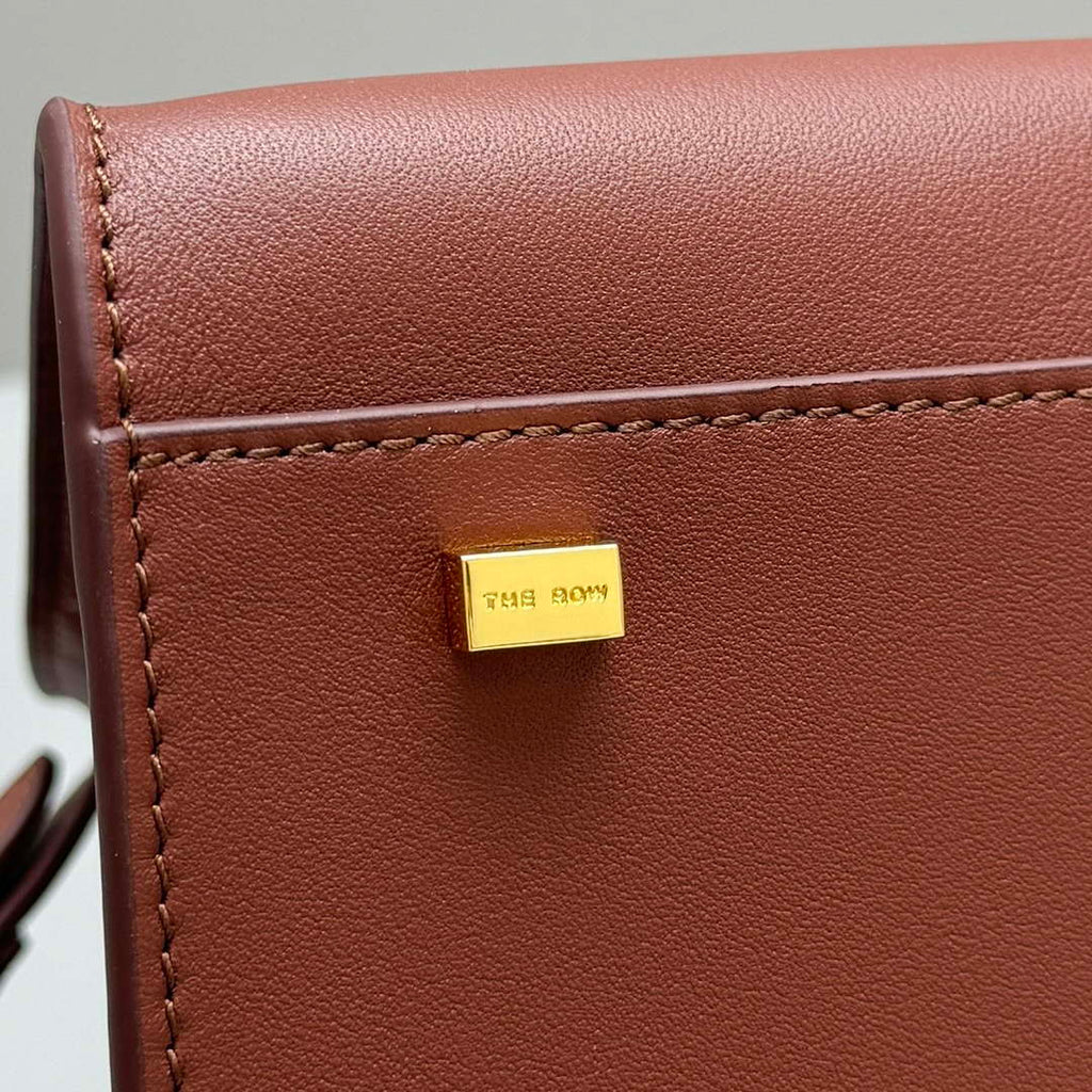 The Row Calfskin Soft Margaux 10 Bag THR153678 Red