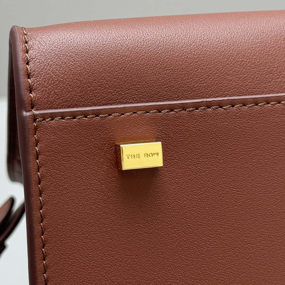 The Row Calfskin Soft Margaux 10 Bag THR153678 Red