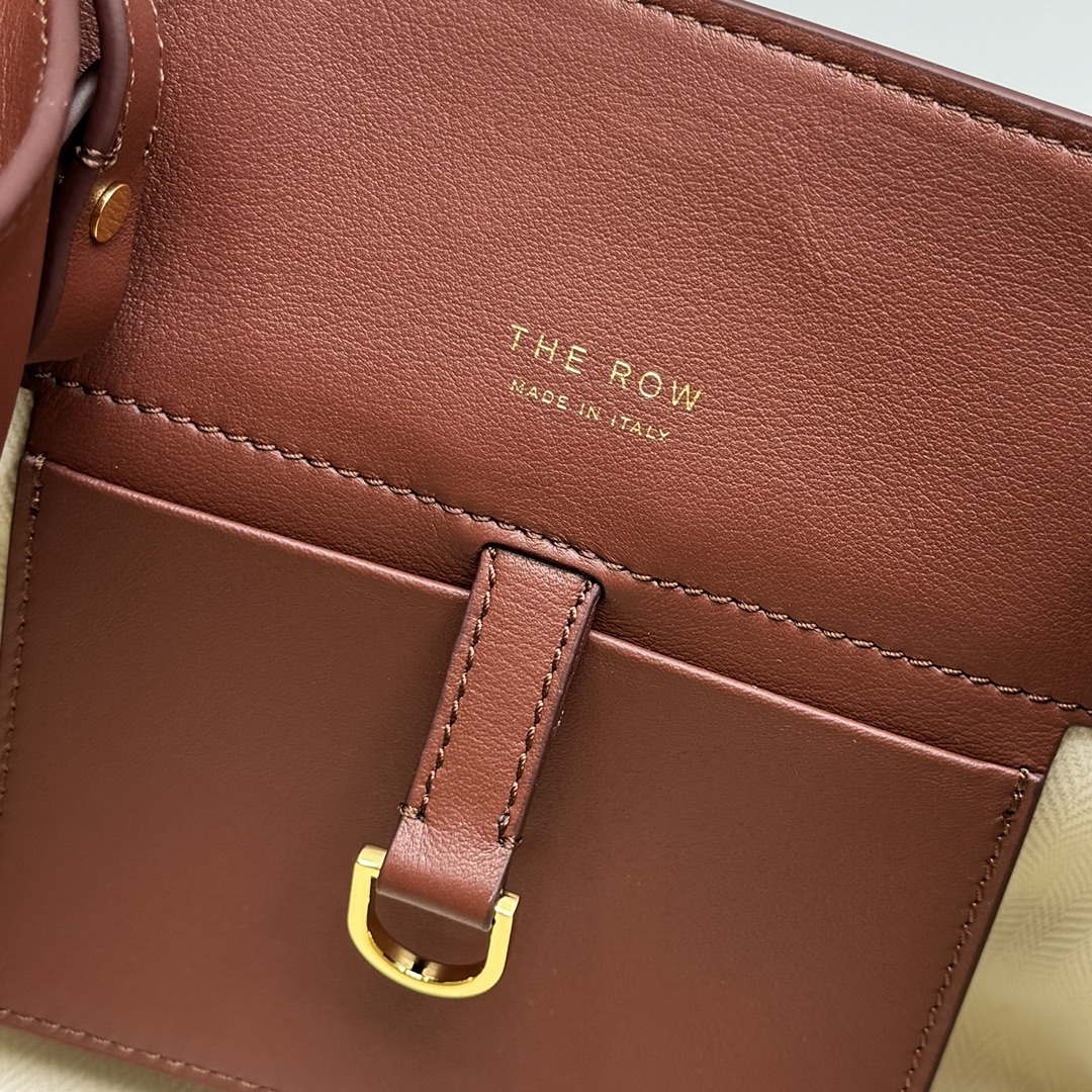 The Row Calfskin Soft Margaux 10 Bag THR153678 Red