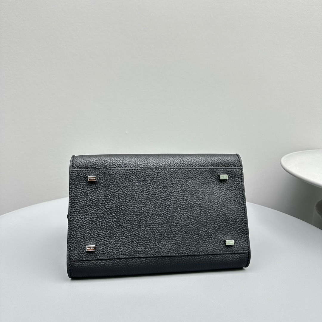 The Row Calfskin Soft Margaux 10 Bag THR153678 Black