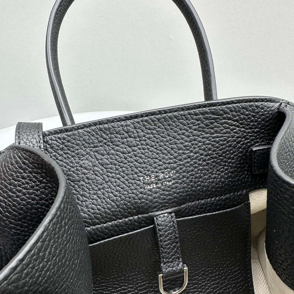 The Row Calfskin Soft Margaux 10 Bag THR153678 Black