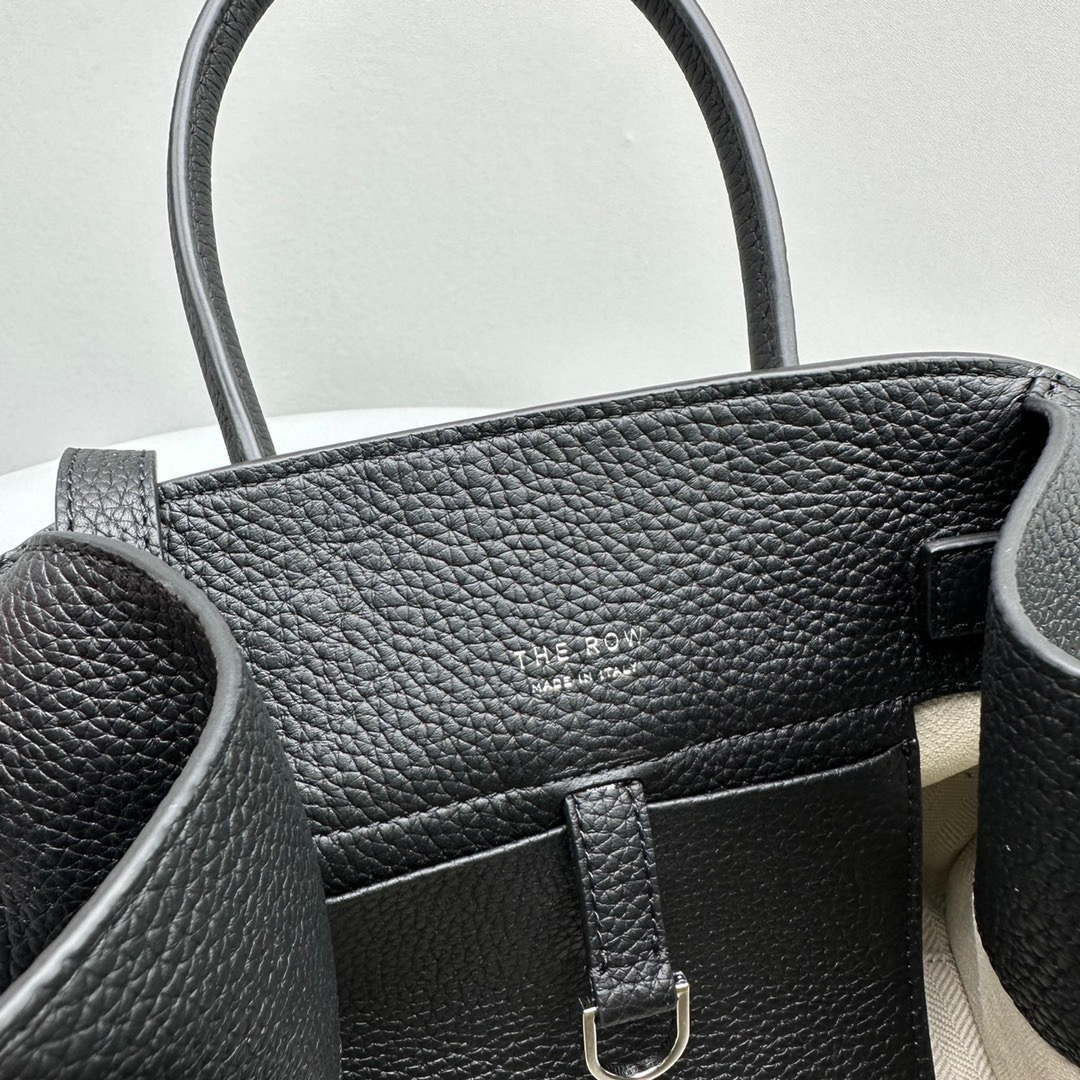 The Row Calfskin Soft Margaux 10 Bag THR153678 Black