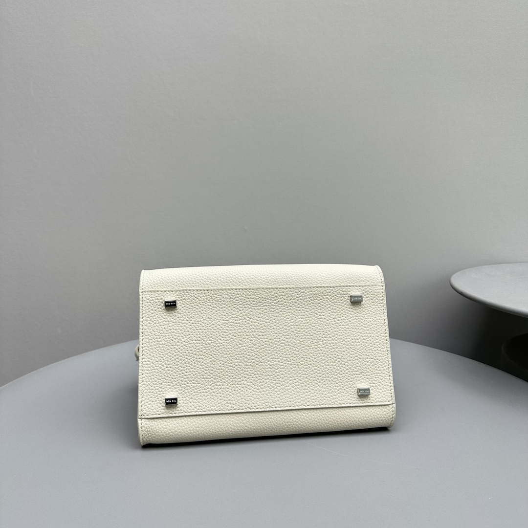 The Row Calfskin Soft Margaux 10 Bag THR153678 White