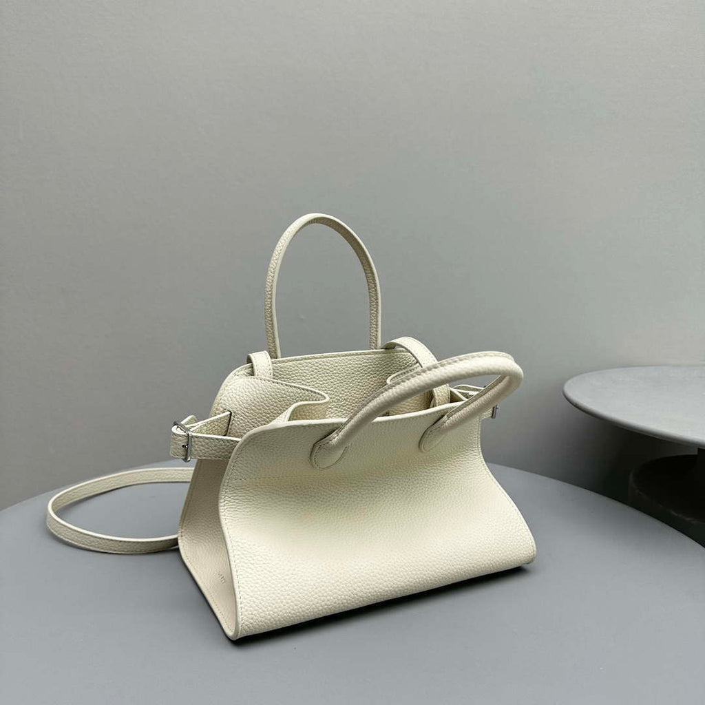 The Row Calfskin Soft Margaux 10 Bag THR153678 White