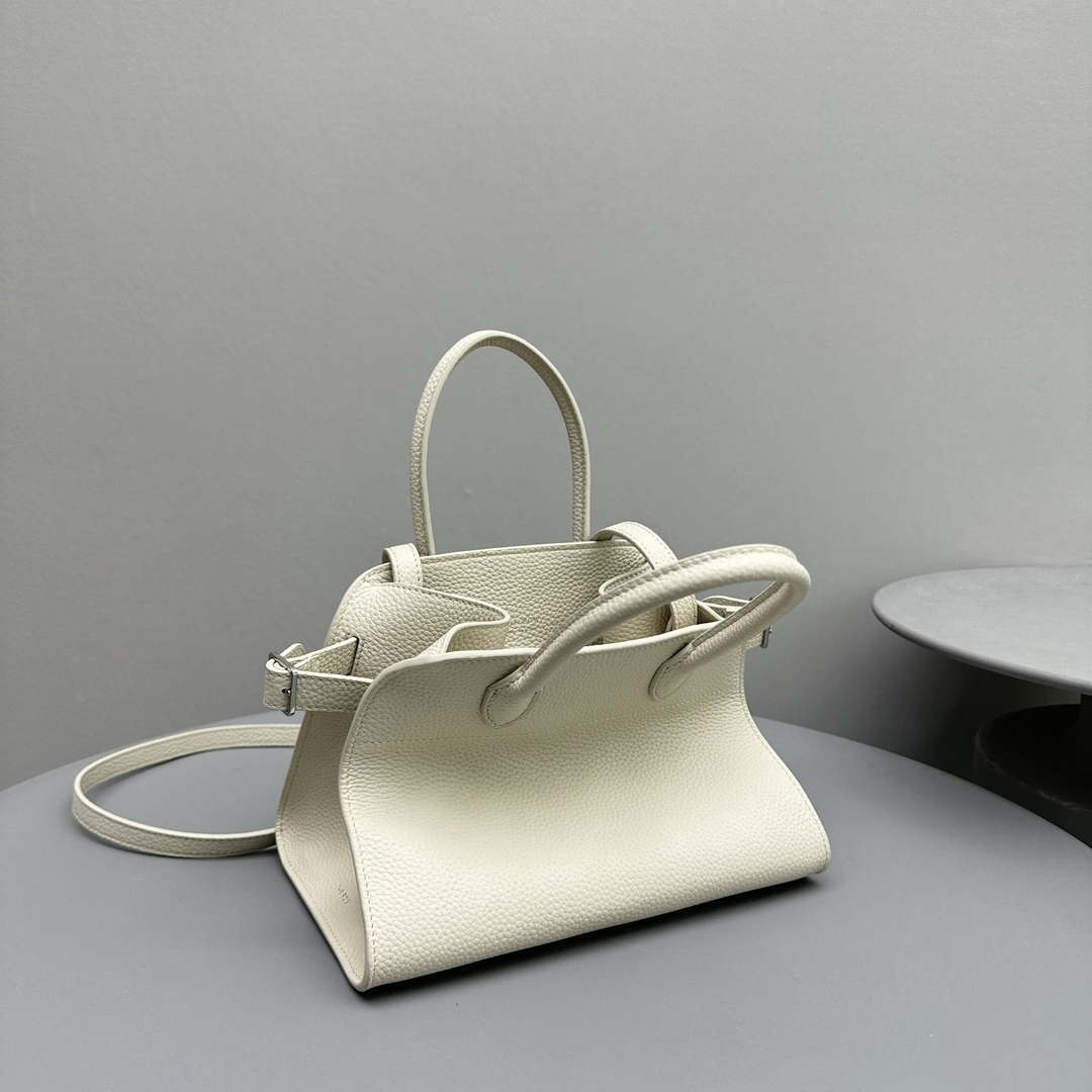 The Row Calfskin Soft Margaux 10 Bag THR153678 White