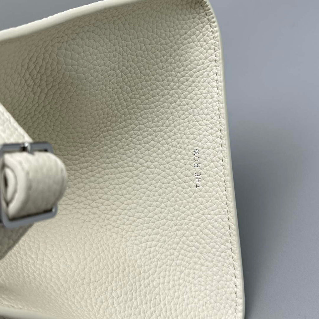 The Row Calfskin Soft Margaux 10 Bag THR153678 White