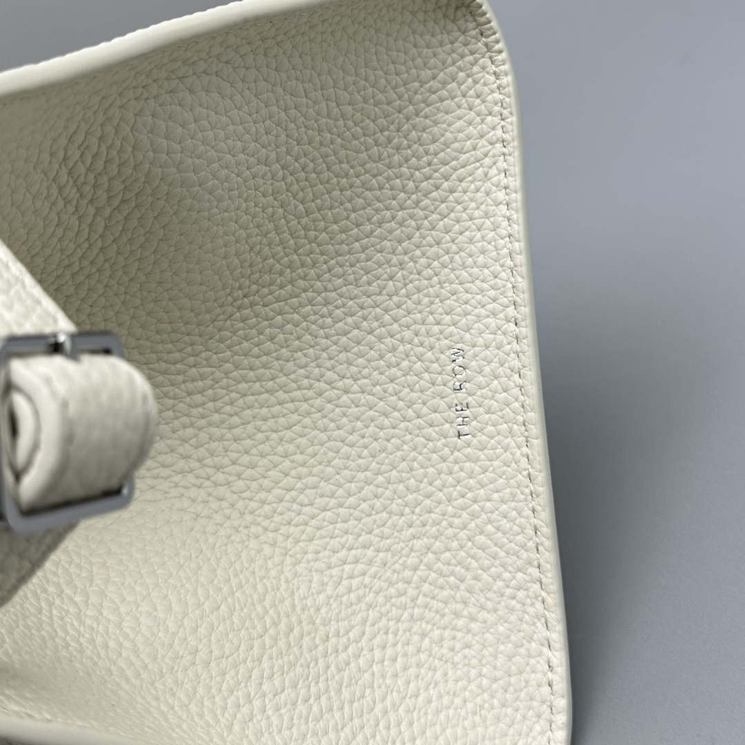 The Row Calfskin Soft Margaux 10 Bag THR153678 White