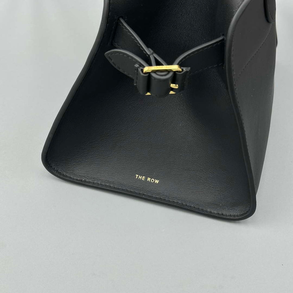 The Row Smooth Calfskin Soft Margaux 10 Bag THR153678 Black