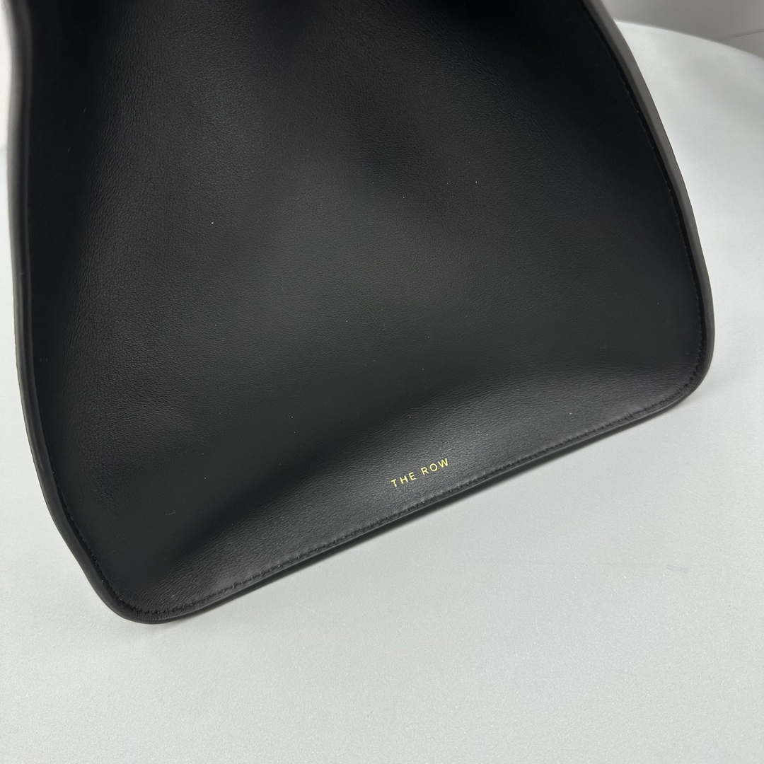 The Row THR116945 Smooth Calfskin Soft Margaux 17 Top Handle Bag T11010