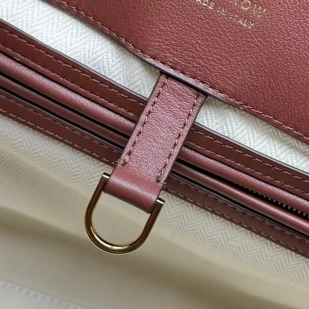 The Row THR116945 Smooth Calfskin Soft Margaux 17 Top Handle Bag T11011