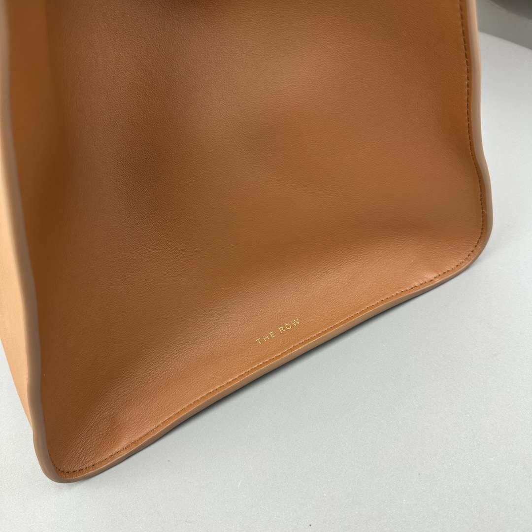 The Row THR116945 Suede Soft Margaux 17 Top Handle Bag T11002