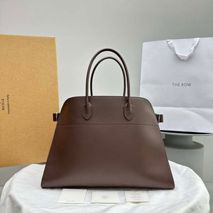 The Row THR116945 Suede Soft Margaux 17 Top Handle Bag T11003 - Default Title - View 1