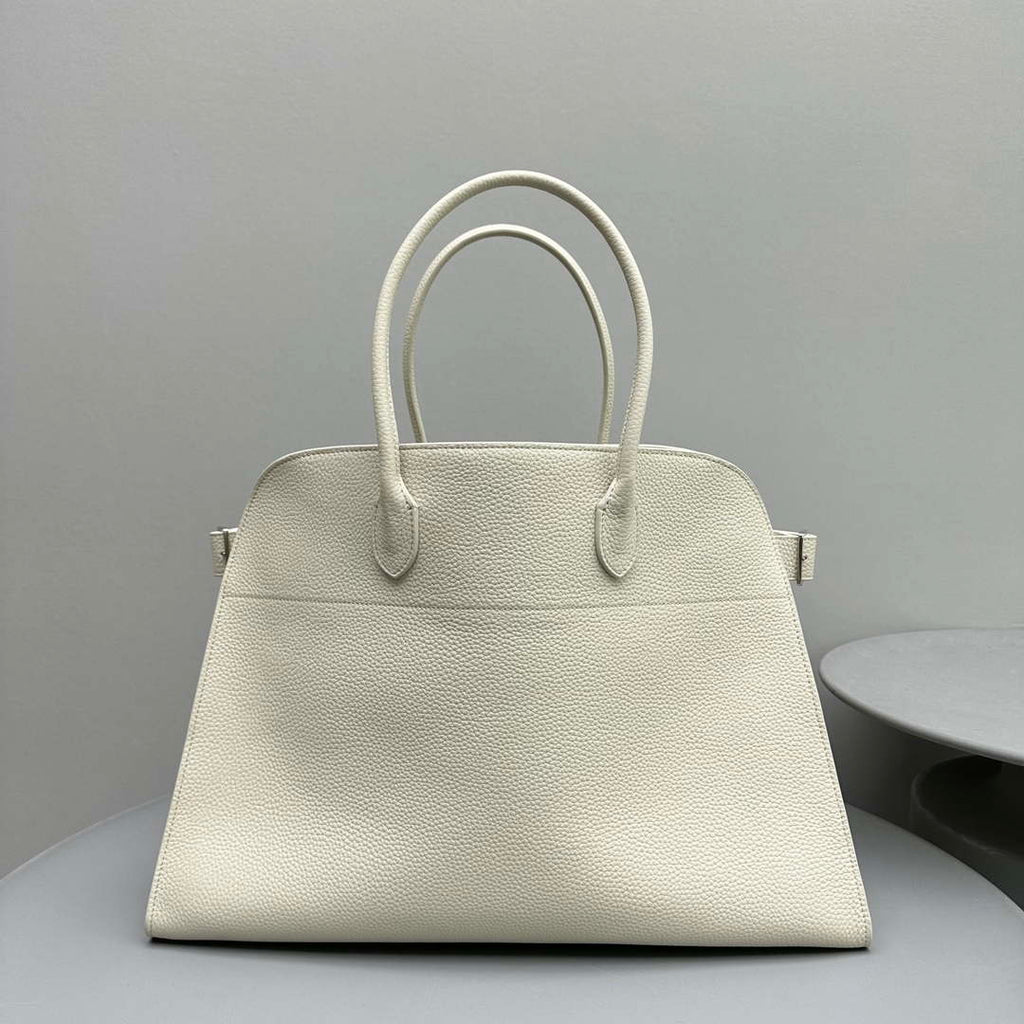 The Row THR116945 Suede Soft Margaux 17 Top Handle Bag T11005