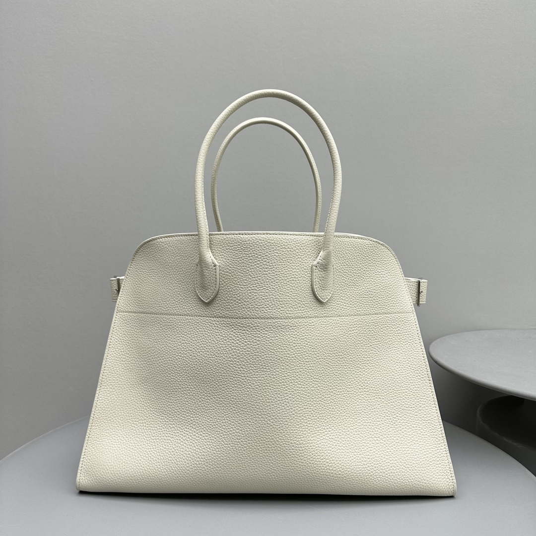 The Row THR116945 Suede Soft Margaux 17 Top Handle Bag T11005