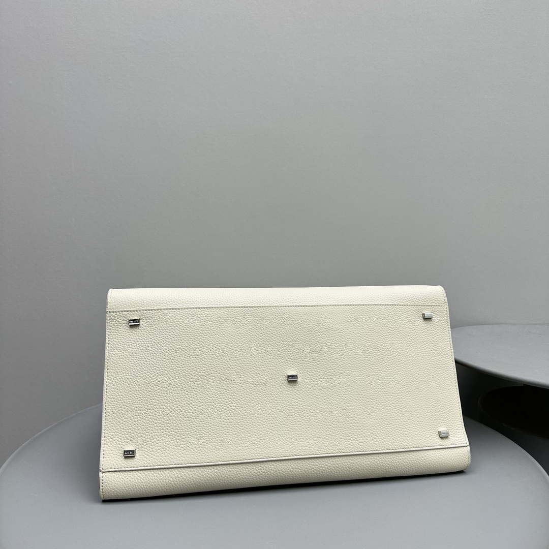 The Row THR116945 Suede Soft Margaux 17 Top Handle Bag T11005