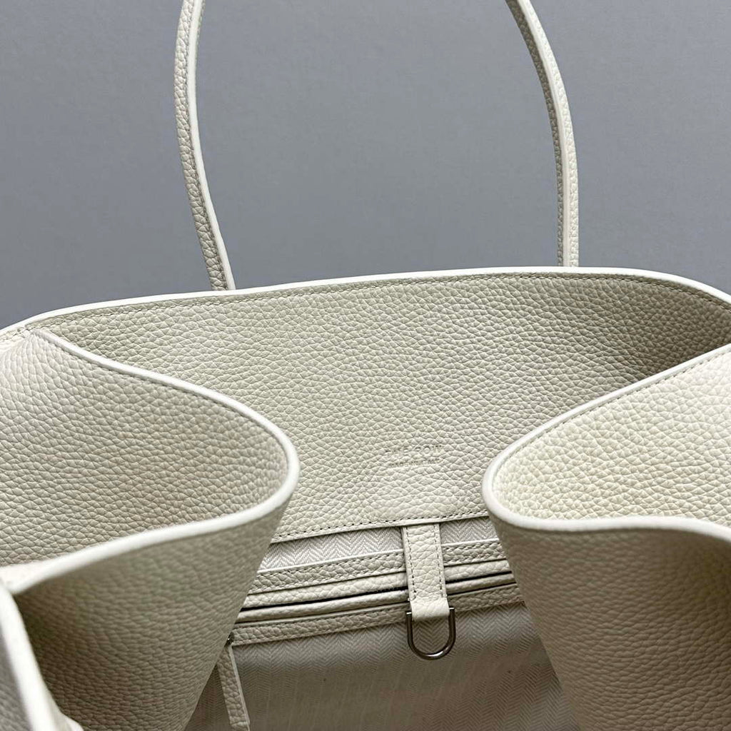 The Row THR116945 Suede Soft Margaux 17 Top Handle Bag T11005